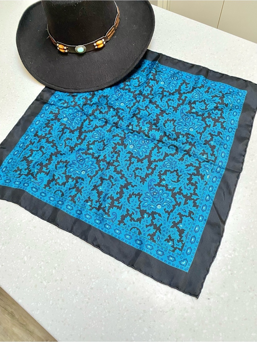Southwestern SILK boho vibe scarf/wrap w country feel